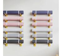 Genérico Soporte para Esterilla de Yoga para Montaje en Pared, Almacenamiento de Esterilla de Yoga, Accesorios de Gimnasio para el hogar, Estante de Madera para Rodillo de Espuma, almacenam