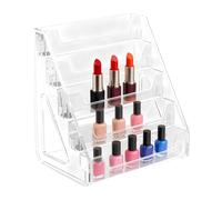 Genérico Soporte para exhibición de - Estante acrílico vertical de 5 niveles - Estante para de mesa transparente | para postales, mesa, stand, organización del hogar