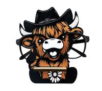 Generico Soporte Para Gafas - Soporte Para Gafas De 6.3 Pulgadas Highland Cow | Expositor De Gafas De Madera Y Simpático Expositor De Gafas Con Animales Para La Decoración Del Hogar