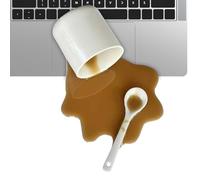 Genérico Soporte para Móvil De Escritorio - Diseño con Café Derramado Soporte para Teléfono - Accesorio Imprescindible De Oficina para Tabletas | para Ver Videos Grabar Leer Viajar Y Ver Películas