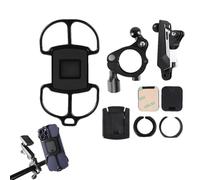 Genérico Soporte para Móvil de Moto - Clip Universal Ajustable Giratorio 360°,Sujetador para Manillar - para Navegación GPS, Ver y Grabar Video, Streaming En, Video Llamadas y Conducción en