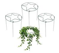 Genérico Soporte para Peonías | 4 Piezas Redondas de Metal con Resistencia a la Oxidación - Jaulas para Flores para Plantas de Exterior | Para Plantas Flores Tomate Dalia Hortensia Interior