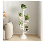 Genérico Soporte para Plantas: Moderno Soporte metálico para Plantas de Interior, Estante de Esquina para Varias Plantas, Estante para Flores con Bandeja para Sala de es