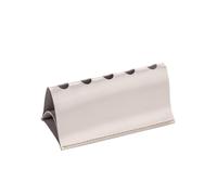 Genérico Soporte Para Pluma EstilográFica Estuche triangular de cuero sintético for lápices, con múltiples compartimentos, ideal for escritorio, for guardar bolígrafos y(Pink)