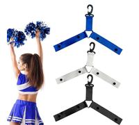 Genérico Soporte para Pompones De La Bolsa De Baile | 3 Piezas Correa de Mochila - Soporte para Pompones con Botón | para Competencias de Cheerleading, Juegos, Equipos y Eventos Deportivos