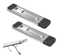 Generico Soporte para portátil - Silicona de aleación de aluminio | Soporte y altura de doble barra - Paquete de 2 plegables ultra delgados de 35 G, soporte regulable en altura a 3 velocidades
