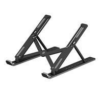 Genérico Soporte para portátil Ultra-Thin Notebook 10 Niveles de Altura Ajustable Plegable Soportes computadora Docking Station Escritorio Diseño ergonómico Hueco Tablet PC