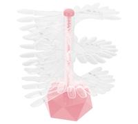 Genérico Soporte para Práctica de Uñas Exhibidor en Espiral de 60 Muestras de Color para Decoración y Arte de Uñas en Salones y Manos de Práctica Tamaño Mediano Rosa