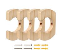 Generico Soporte para remos de kayak, resistente a los arañazos, para remos y mesas, soporte de madera para remos de canoa, para casa, barcos, salón, dormitorio, balcón, exterior e interior