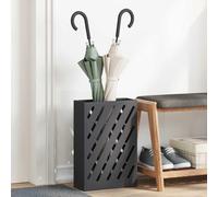 Genérico Soporte para sombrilla Negro 28 x 12 x 41 cm Acero,Casa y jardín,Productos del hogar,Organización y Almacenamiento,Perchas y estanterías,Paragüeros,Negro,2.75 KG,868530