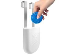 Generico Soporte para tableta para depósito de inodoro - 7,56 pulgadas de acero inoxidable ABS | para pastillas de limpieza de 2,72 x 1,57 pulgadas - para escobilla de inodoro montada a la pared