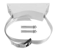 Genérico Soporte para Tanque de Gas de Pared Desmontable de Plástico Gris para Cilindro de 40 Litros Correa Ajustable, Accesorio Seguro para Laboratorio y Uso Industrial