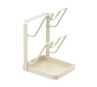 Genérico Soporte Para Tapa De Cacerola - Organizador De Estante Para De Cocina | Soportte De Almacenamiento De Cocina Antideslizante | Soporte Para Cubierta De Olla, Estante Con Bandeja De Drenaje