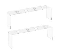 Genérico Soporte para Tapones De Vino - Expositor de Corchos para Botellas 2 Piezas,Estante Antideslizante con 4 Ranuras para Cocina Hogar Escritorio
