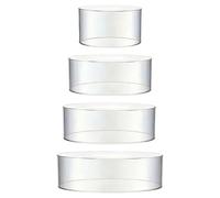 Genérico Soporte para Tartas | 4 Niveles Rellenable Y Apilable Para Servir | Porta Cupcakes De Acrílico Y Soporte De Tartas,Para Bodas Cumpleaños Navidad Fiestas Buffet Hogar u Oficina
