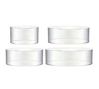 Genérico Soporte para Tartas,Acrílica Rellenable 4 Niveles - Juego Exhibición Postres Y Pasteles,Para Mesa Decoración Cumpleaños Navidad Fiestas Buffet Hogar Oficina Comida