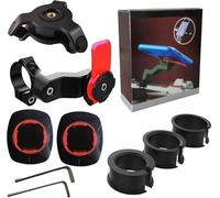 Genérico Soporte para teléfono de Moto, Amortiguador de vibración, Compatible con Smartphones universales, para Manillar de Bicicleta, patinette, Quad, Scooter, Twist & Lock