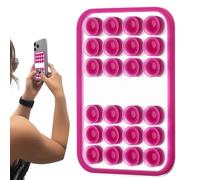Generico Soporte Para Teléfono En Ambos Lados - De Teléfono A | Espejo Adhesivo Cuadrado | Soporte De Montaje De Escritorio Ducha De Pared Trasera Guía Mujer Hombre, Especc