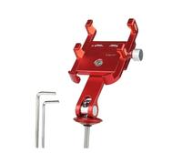 Generico Soporte para teléfono móvil para bicicleta, aleación de aluminio, soporte para teléfono para moto, aleación de aluminio, absorción de golpes, para ciclismo, motocicletas, scooter al aire