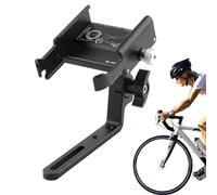 Genérico - Soporte para teléfono para bicicleta, pinza de rotación sólida de 360 grados, ajustable con cerradura segura para manillar, para manillar y bicicleta, compatible con smartphone, 5,8 - 10 cm