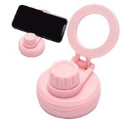 Generico Soporte para teléfono para botella de agua - Soporte magnético con mango resistente a los golpes de silicona ABS | Śupporto er Smartphone con antideslizante Per Bottle, accesorio, Rosa,