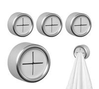 Genérico Soporte Para Toallas - Soporte Adhesivo Para Paños De Cocina - 4 Piezas Adhesivo Colgador Sin Taladro Para Cocina Baño Ducha Salón