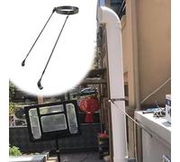 Genérico Soporte para Tubo de Chimenea con Tornillos, Acero Inoxidable, Soporte de Techo para conducto de Estufa de leña, Soportes de Pared extendidos, Resistente a la Intemperie, (Soporte para chim