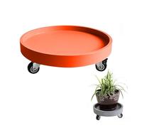 Genérico Soporte rodante para Plantas de Alta Resistencia, de 30 cm/12 Pulgadas, Color Naranja, para Interiores y Exteriores. Soporte versátil para macetas Grandes y jardineras Pesadas.