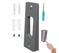 Genérico Soporte Timbre Vídeo - Placa De Montaje con Ángulo Ajustable WiFi | Soporte Antirrobo para Cámara Timbre | Cuña De Ajuste para Ángulo De Visión | Kit Instalación Sin Taladro Entrada Hogar
