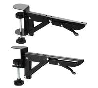 Generico Soportes de extensión de escritorio - de montaje sin punch, plegable, soporte ajustable para placa | Ergonomic Comfort Area Expansion, Accessory for Home Study Sewing Tabletop
