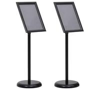 Genérico Soportes de póster Manual 2 pcs Negro 32.5X 24 x 78 cm,Economía e Industria,Venta al por Menor,Mostradores-3385633