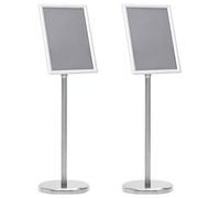 Genérico Soportes de póster Manual 2 pcs Plateado 32.5X 24 x 78 cm,Economía e Industria,Venta al por Menor,Mostradores-3385634