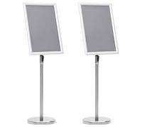 Genérico Soportes de póster Manual 2 pcs Plateado 45 x 33 x 88 cm,Economía e Industria,Venta al por Menor,Mostradores,Plata,4.66 KG,3385632