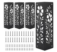 Genérico Soportes para Bancal Elevado - 4 Piezas Conectores Metálicos De Esquina - Conectores De Marco para Jardineras Resistentes Al Óxido | para Jardineros Paisajistas Hogar Jardín Exterior Balcón