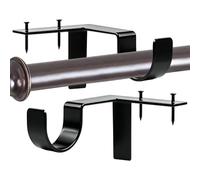 Genérico Soportes para Barras de Ventana Ganchos Resistentes Apoyo Simple