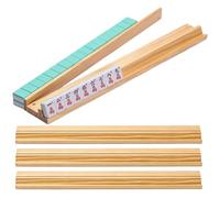 Genérico Soportes para Fichas Mahjong,Portátil Moderno 4 Piezas,Racks De Mahjong con Empujadores, Juego De 4 | para Camping al Aire Libre Picnic Noche de Juegos Club Práctica y Entretenimiento