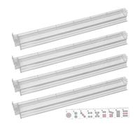 Genérico Soportes para Mahjong con Empujadores - Portafichas De Mahjong | Juego De 4 Bandejas Acrílicas para Fichas, Accesorios para Juegos De Mesa