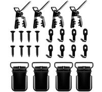 Genérico Soportes Para Tapices - Metal PP 4,29x2,49cm | Clips Y Abrazaderas Para Alfombras, Cortinas, Quilts | Soportes De Pared Para Arte Textil, Decoraciones, Quilting, Hogar