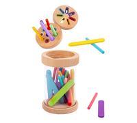 Genérico Sorting Toys - 4.33x2.95x2.95 Inches Wooden Sensory Stick Puzzle - Interactive Counting Toys, Matching Game, Preschool Learning Activities For Kids Boys and Girls
