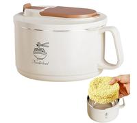 Genérico Soup Bowl - 1650ml Non Slip Noodle Container With Detachable Lid | Large Food Storage Bowl For Soup Pasta Meals Indoor Home Office School Apartment Hotel Picnic Camping