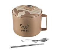 Generico Soup Bowls with Handles - Large Capacity Meal Prep Containers | Instant Noodle Bowl for Soup,for Travel Lunch Dinner Breakfast College Office Kitchen Camping