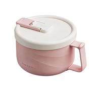 Genérico Soup Bowls with Lids - 1100ml Double Wall Stainless Steel, Anti-Scald Insulated Noodle Bowl, Large Capacity Food Grade Soup Cup, Easy Grip Container | for Home & Kitchen