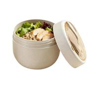 Generico Soup Containers with Lids 600ml with Spoon Meal Prep Box