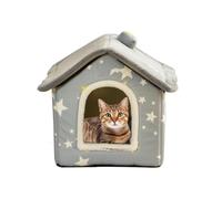 Genérico Space Saving Cat Cave - Compact Kitten Bed, Cat Basket with Enclosed Design, Soft Cotton & Corduroy Pet Bed, Pet Shelter Sleeping Area, Pets Sofa for Daily Animal Rest