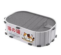 Genérico Space Saving Cat Cave - Cute Kitten Bed, 51.5x31.5x16.5cm Cat Tent with Warming Wool Cushion, Soft Felt Pet Bed, Pet Shelter Sleeping Area, Nest Cave Cushion for Daily Animal Rest