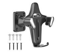 Genérico Space Saving Phone Mount, Strong Hold Shower Cradle, 4x3 Inches Wall Holder with Adjustable Grip, Smartphone Mount, Shower Holder with Secure Design, for Bathroom Bedroom Kitchen Bedside