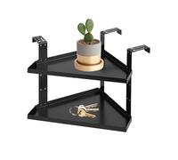 Genérico Space Saving Shelf - Desk Organizer for Home Office | Heavy Duty Metal with Corner Storage Support, Books Plants Holder, Indoor Wall Desk Kitchen Rack, Study Table Organization Accessory