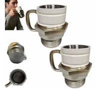 Genérico Spark Plug Coffee Mug,Spark Plug Mug,Resin Coffee Cup for Car Lovers,personalized Auto-Inspired Gift,Creative Sparkplug Cup for Gearheads,Collectors,Mechanics (2 pcs)