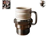Genérico Spark Plug Mug, Spark Plug Coffee Mug, Ceramic Coffee Cup for Car Lovers, Engine Sparks Plugs Design Novelty Coffees Mugs, for Car Enthusiasts, Mechanics & Garage Lovers (1)