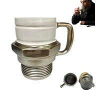 Genérico Spark Plug Mug,Spark Plug Coffee Mug,personalized automotive coffee mugs,Novelty Sparkplug Tea Drinkware with Heat-Insulated Handle,for Car Lovers,Mechanics & Gearheads,Collectors (1pcs)